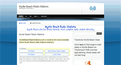 Desktop Screenshot of myrtlebeachradiostations.com