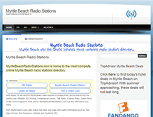 Tablet Screenshot of myrtlebeachradiostations.com